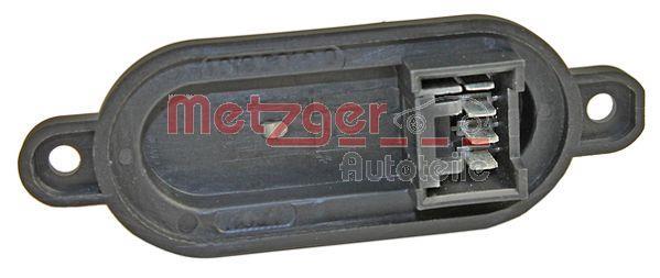 Résistance, pulseur d'air habitacle (Élément de commande, chauffage/ventilation) METZGER ref. 0917326